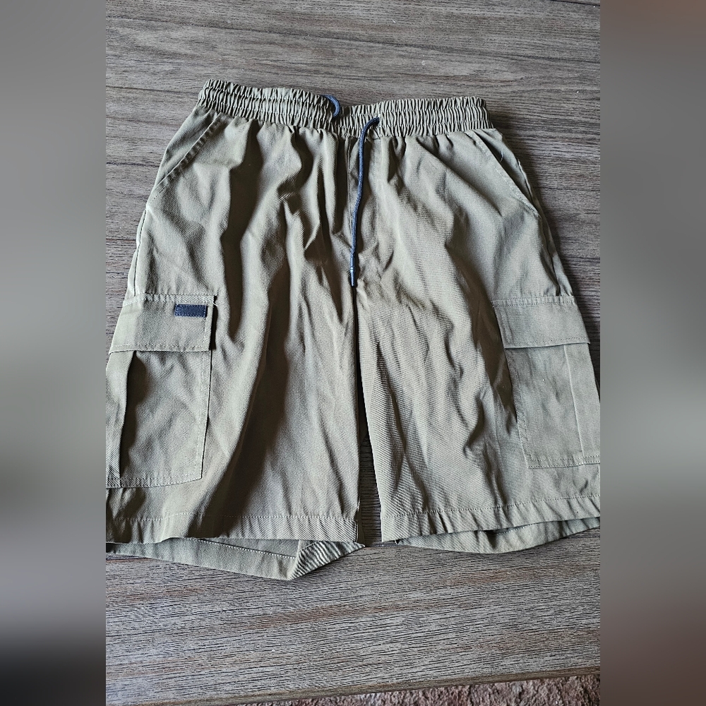 Mens Tan Cargo Shorts